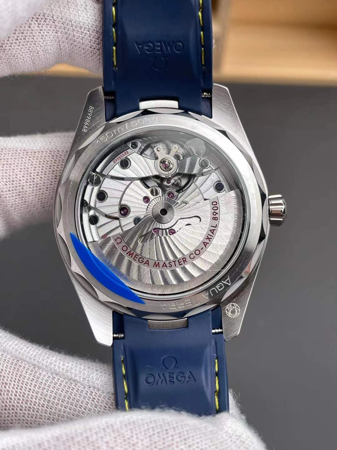 Bold CBD Factory Omega Seamaster Aqua Terra 150M 41mm Blue Dial Smooth Bezel Yellow Seconds Hand (220.12.41.21.03.009) 1:1 Super Clone – Dandong 8900 Movement 244